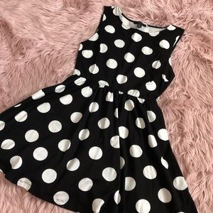 Polka Dot B&W Summer Dress